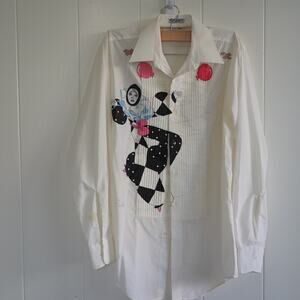 VTG GIORGIO PATRINO Hand-Painted Shirt Size Small 32/33
